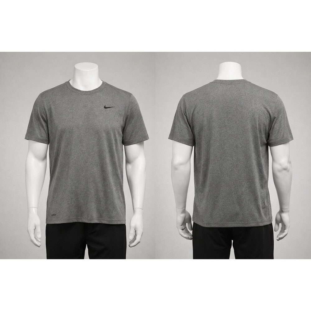 Nike Dry-Fit Golf Polo Shirt Gray Short Sleeves Mens XL